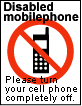 Disabled mobile phone